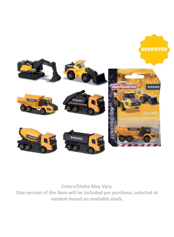 Majorette Volvo Construction Premium Die-cast Vehicle (1:64, Yellow/Black, Assorted) - Image 1